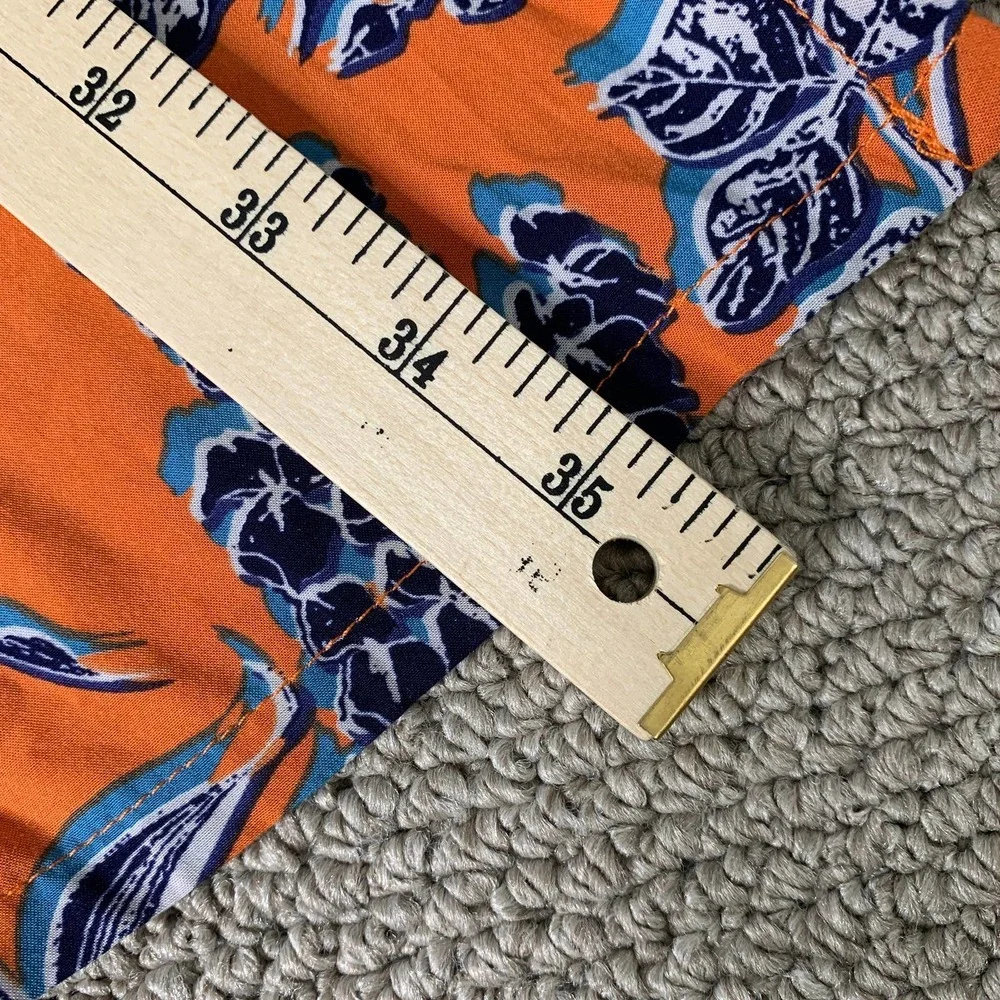 Cabi Womens Skirt‎ Size Medium Orange Blue Floral Calypso Maxi Wrap 5250
